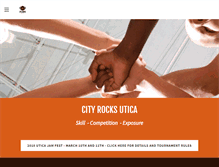 Tablet Screenshot of cityrocksutica.org